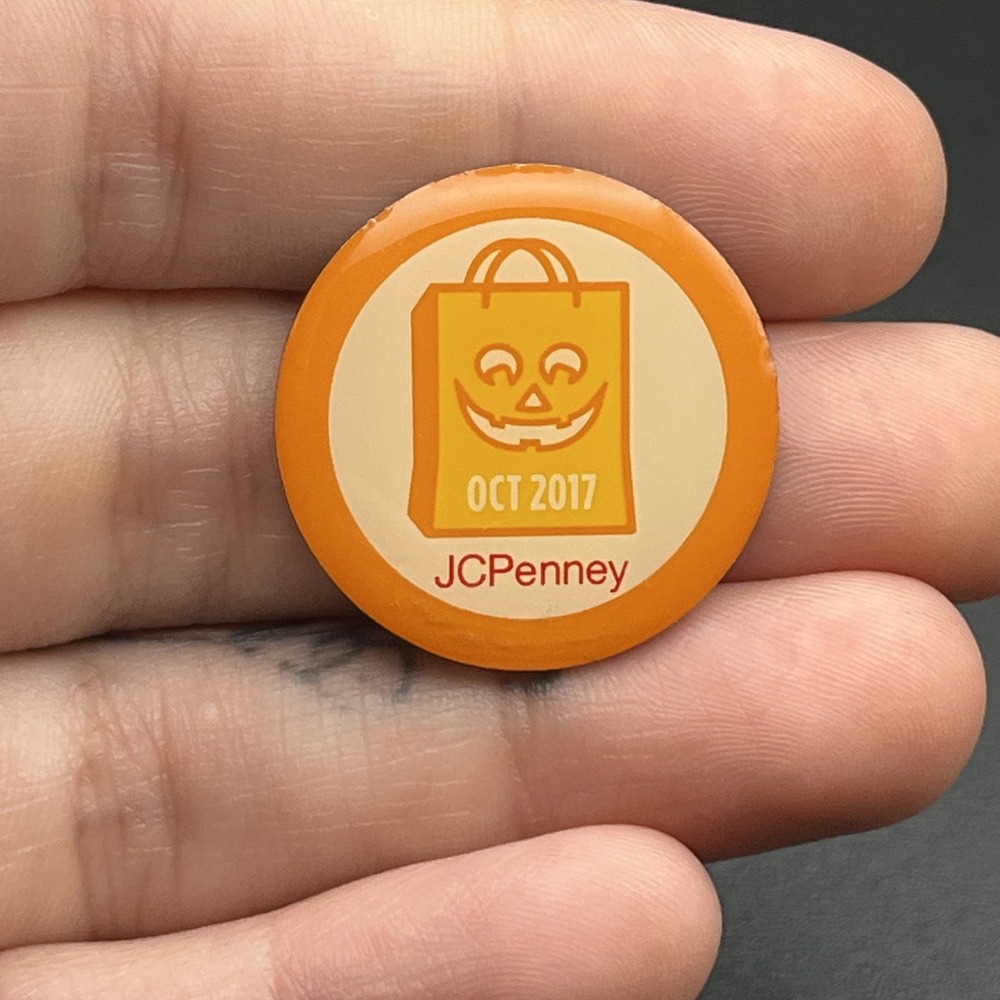 JCPenney Department Store Halloween 2017 Trick Or Treat Bag Lapel Hat Pin